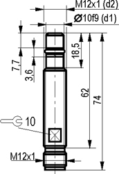 Габариты ISB WC2A8-32N-1,5-ZS4-2